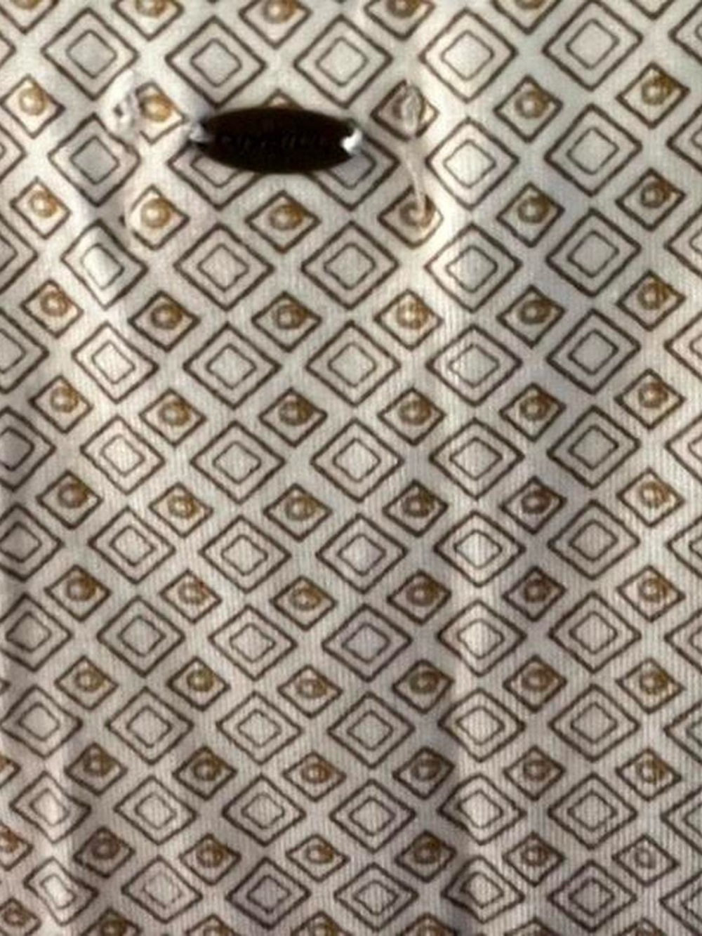 O'Neill Sleeveless Summer Dress in Tan, Navy & Cream - Picture 5 of 5